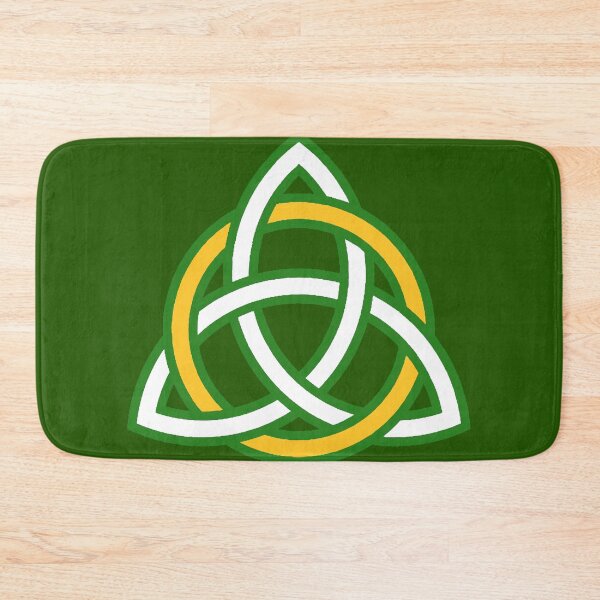 Item preview, Irish Green Triquetra with Gold Ring designed and sold by QAF Warlock Patterns.