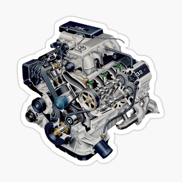 Vista previa del artículo con la obra «Motor 1UZ-FE», diseñado y vendido por HighAcademia.
