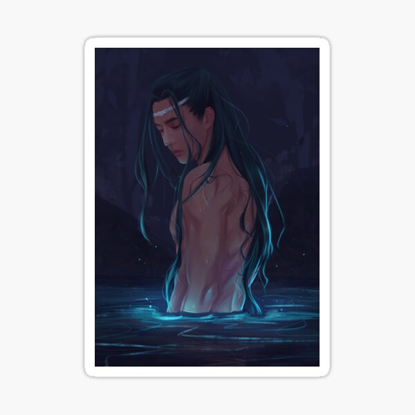 Item preview, Lan Wangji in a cold spring designed and sold by hungryallen.