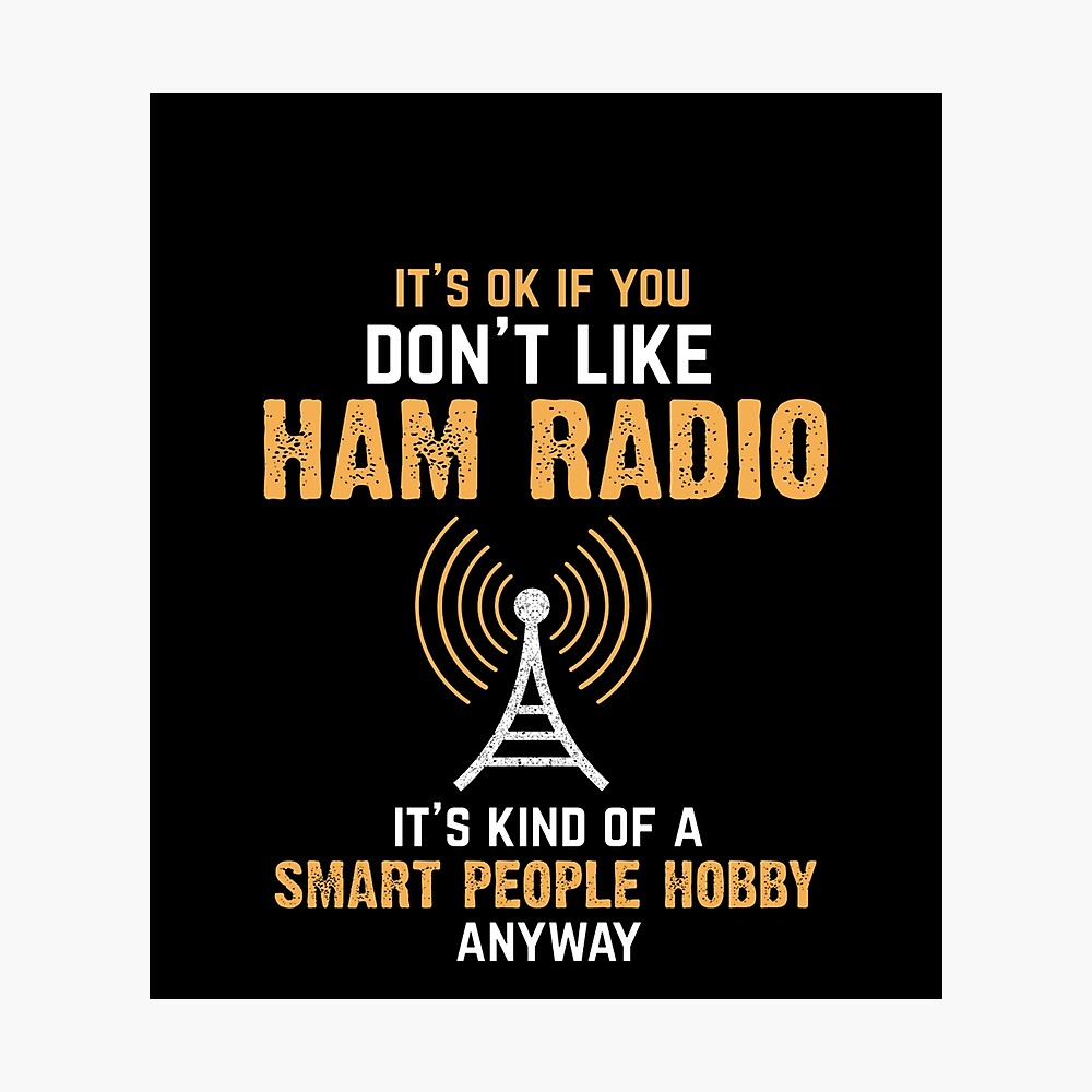 Funny Ham Radio Operator Radio Amateur Morse Hobby Code