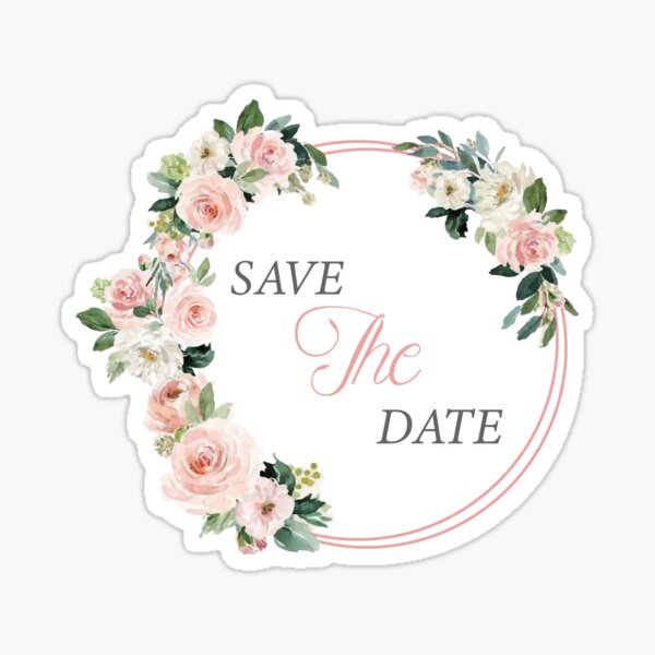 Save the date invitation' Sticker