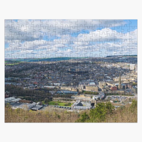 View of Halifax from Beacon Hill in West Yorkshire Jigsaw Puzzle