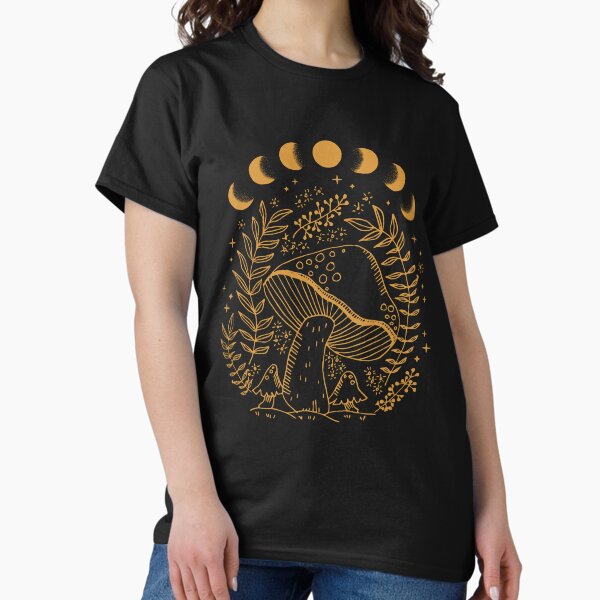 Item preview, Dark Academia Aesthetic: Goblincore Cottagecore Witchy Moon with Fungi Mushroom Phases, Nature Forest Fairy Grunge  designed and sold by MinistryOfFrogs.