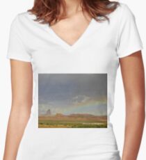Arizona Rainbow Women's Fitted V-Neck T-Shirt