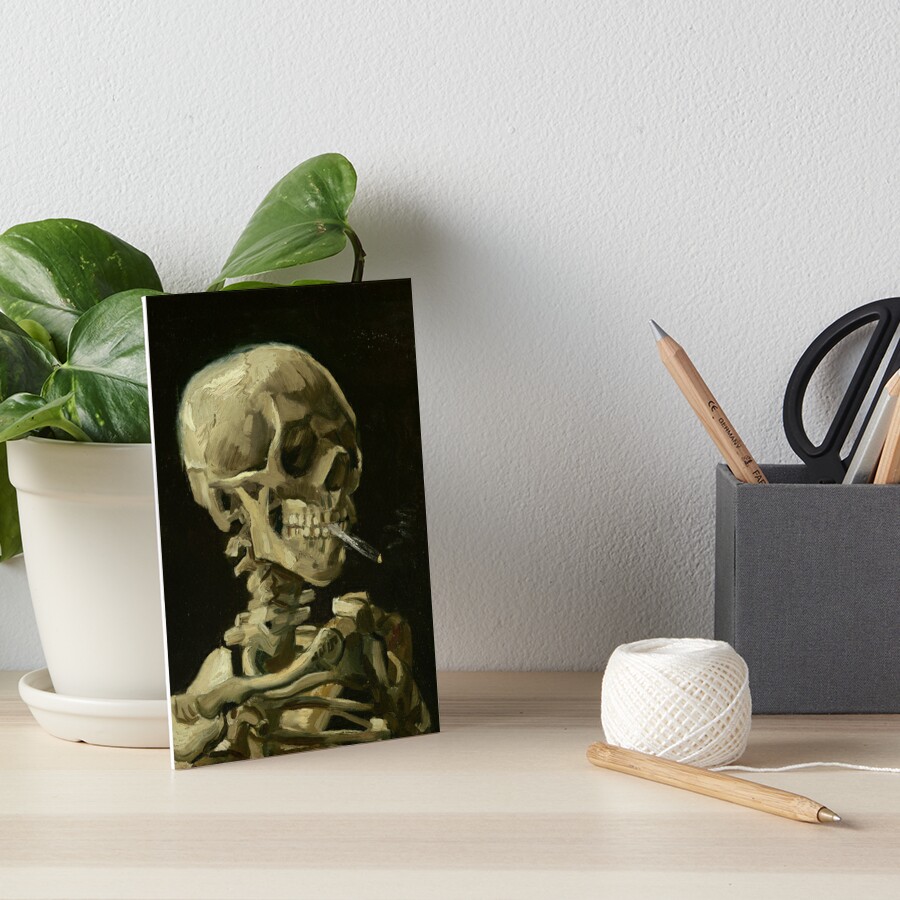 Vincent Van Gogh Skull Of A Skeleton With Burning Cigarette Van Gogh Museum