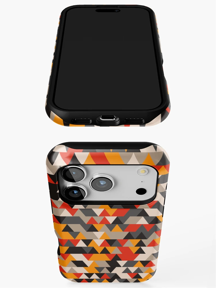Thumbnail 3 of 4, iPhone Case, Triangles 10 designed and sold by genpythonart.