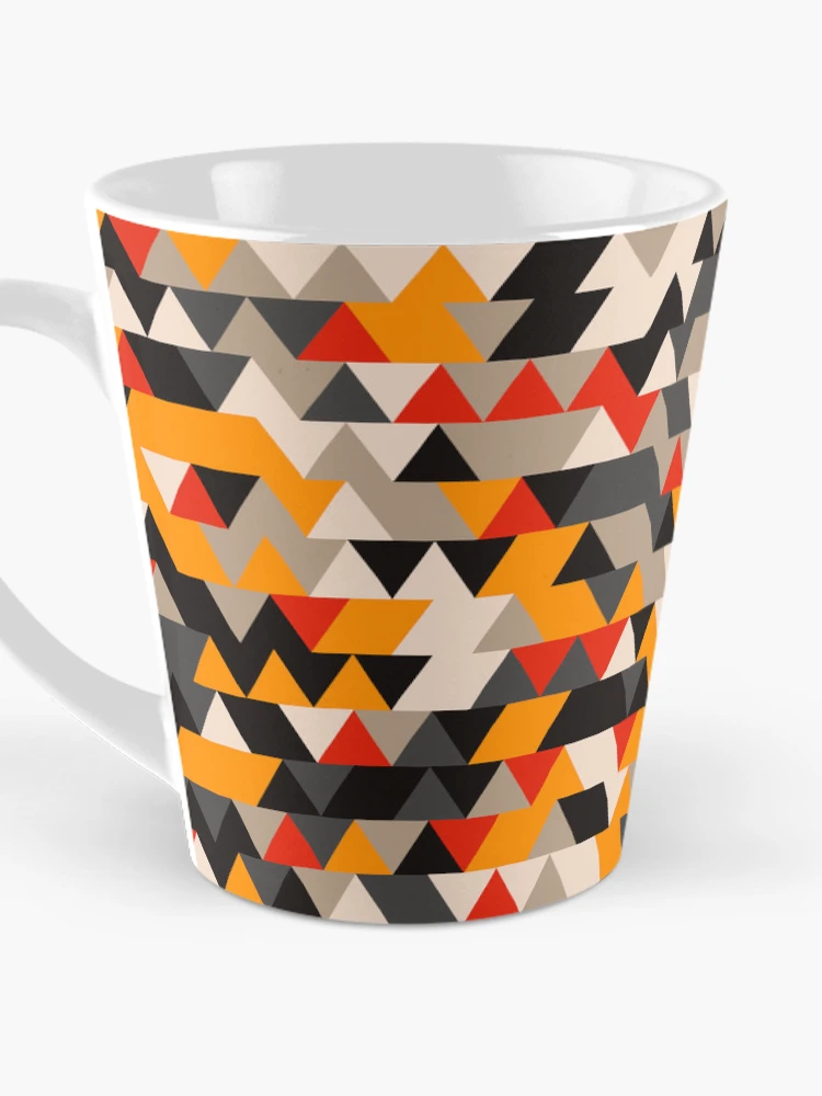 Thumbnail 3 of 4, Coffee Mug, Triangles 10 designed and sold by genpythonart.