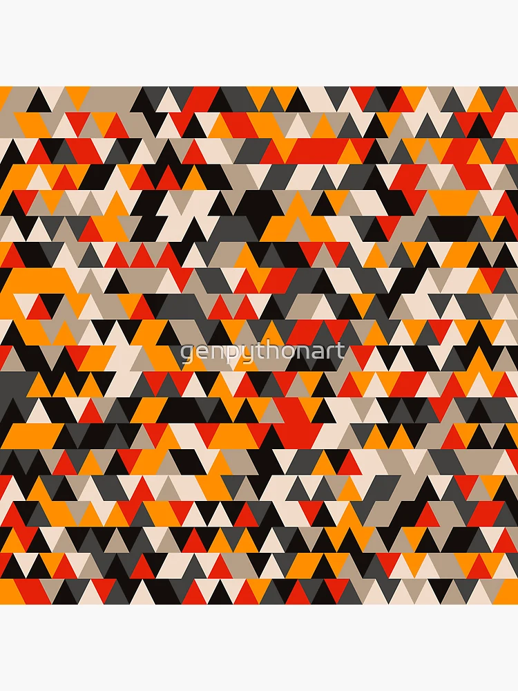Thumbnail 5 of 5, Coasters (Set of 4), Triangles 10 designed and sold by genpythonart.