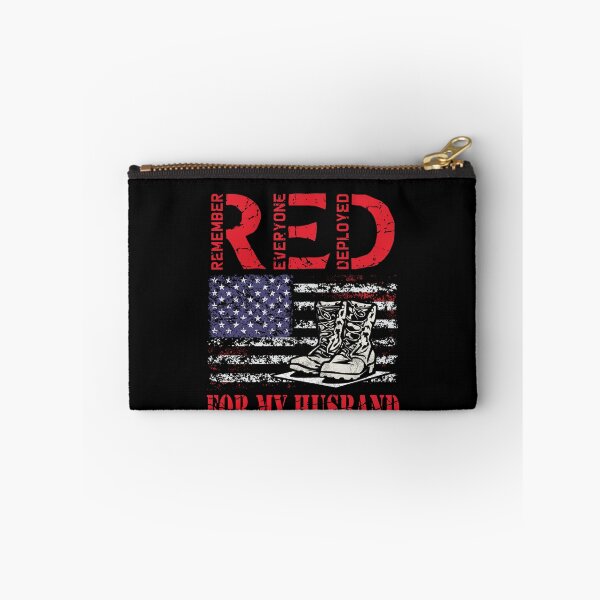 Item preview, RED Friday For My Husband Army Military Wife US Flag Veteran designed and sold by Azhalltorm.