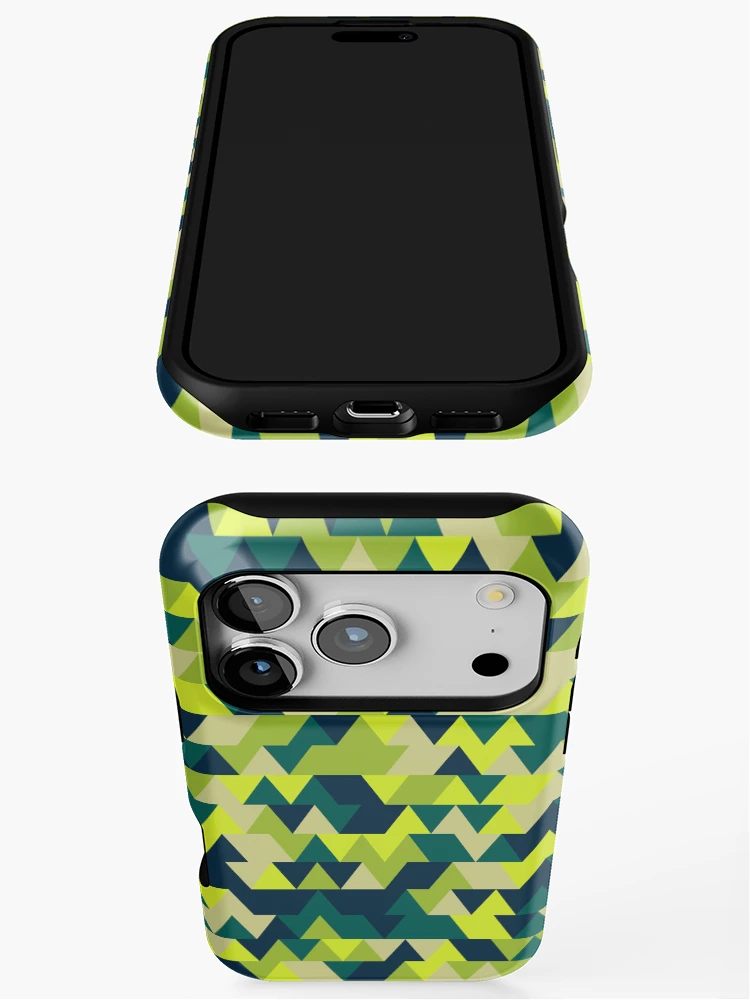 Thumbnail 3 of 4, iPhone Case, Triangles 11 designed and sold by genpythonart.