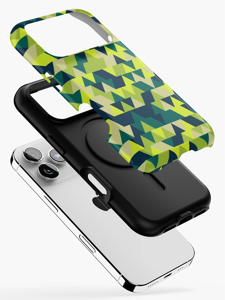 Thumbnail 2 of 4, iPhone Case, Triangles 11 designed and sold by genpythonart.