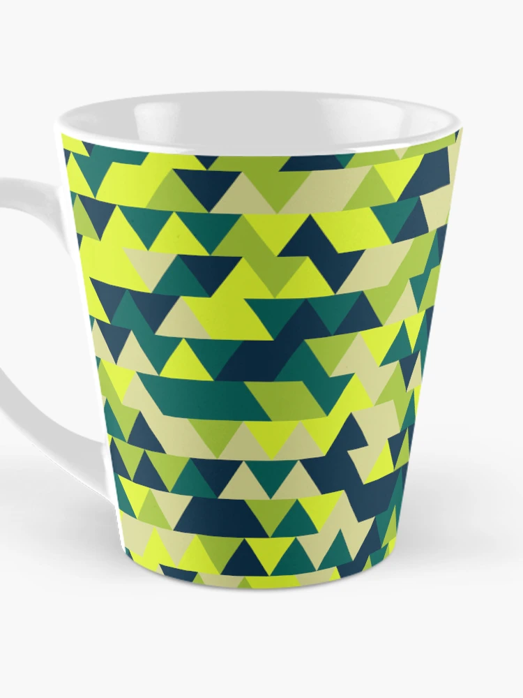 Thumbnail 3 of 4, Coffee Mug, Triangles 11 designed and sold by genpythonart.