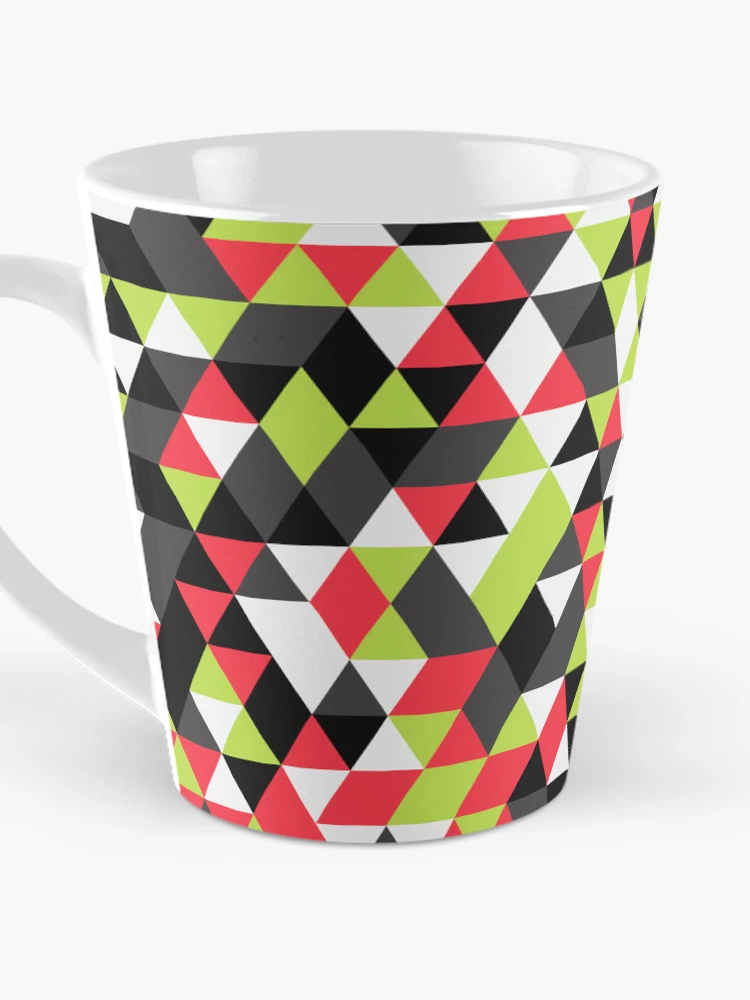 Thumbnail 3 of 4, Coffee Mug, Triangles 12 designed and sold by genpythonart.