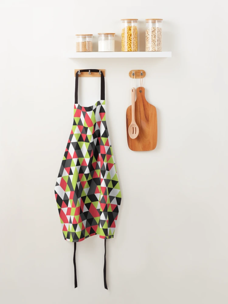 Thumbnail 4 of 6, Apron, Triangles 12 designed and sold by genpythonart.