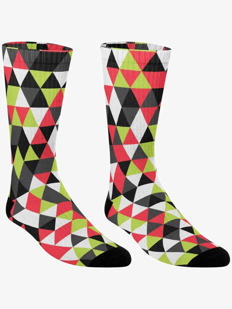 Thumbnail 3 of 5, Socks, Triangles 12 designed and sold by genpythonart.