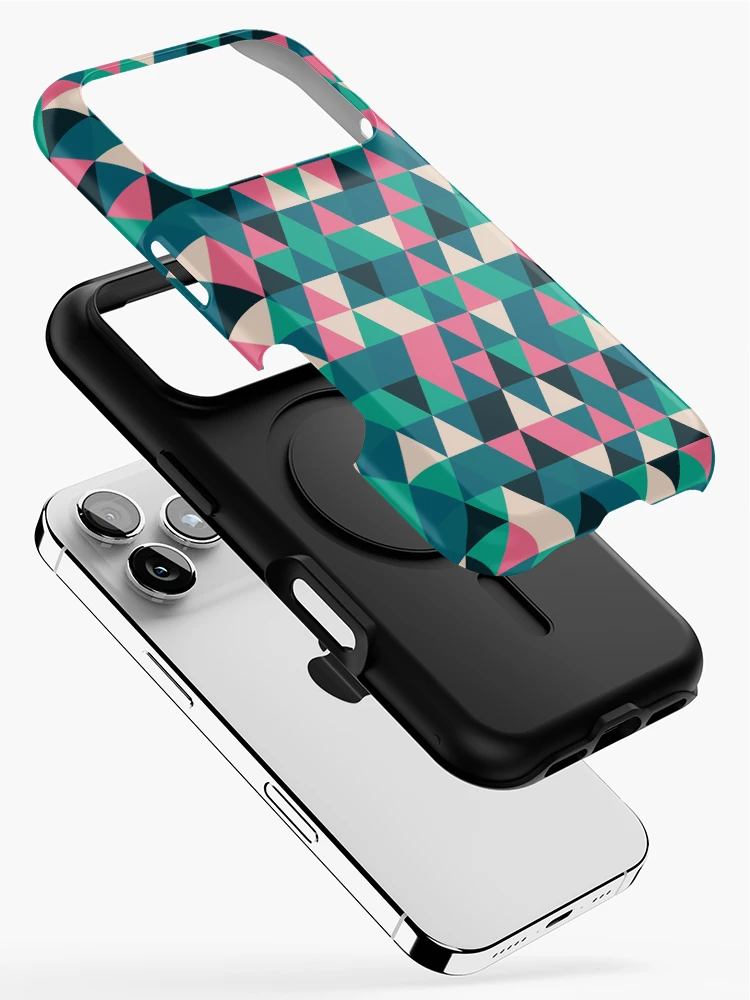 Thumbnail 2 of 4, iPhone Case, Triangles 13 designed and sold by genpythonart.