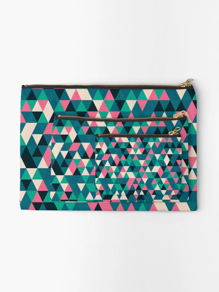 Thumbnail 2 of 4, Zipper Pouch, Triangles 13 designed and sold by genpythonart.