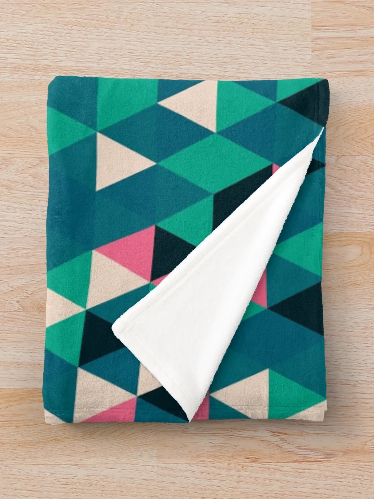 Thumbnail 3 of 6, Throw Blanket, Triangles 13 designed and sold by genpythonart.