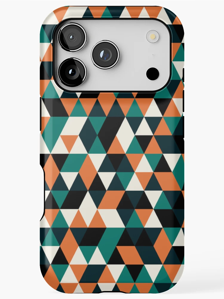 Thumbnail 1 of 4, iPhone Case, Triangles 14 designed and sold by genpythonart.