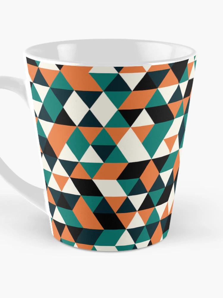 Thumbnail 3 of 4, Coffee Mug, Triangles 14 designed and sold by genpythonart.