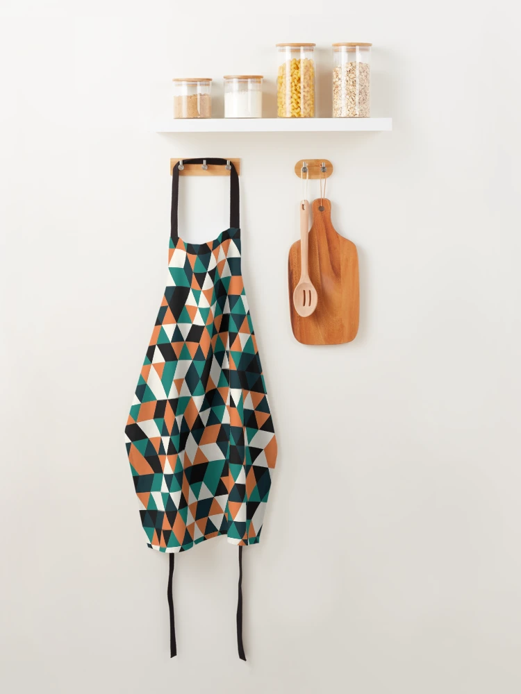 Thumbnail 4 of 6, Apron, Triangles 14 designed and sold by genpythonart.