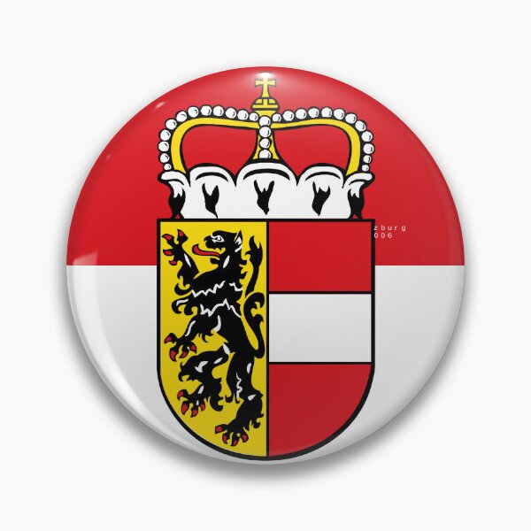 Item preview, Flag of Salzburg, Austria with Coat of Arms designed and sold by Freihalt.