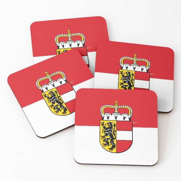 Item preview, Flag of Salzburg, Austria with Coat of Arms designed and sold by Freihalt.