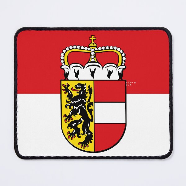 Item preview, Flag of Salzburg, Austria with Coat of Arms designed and sold by Freihalt.