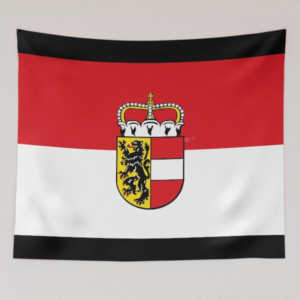 Item preview, Flag of Salzburg, Austria with Coat of Arms designed and sold by Freihalt.