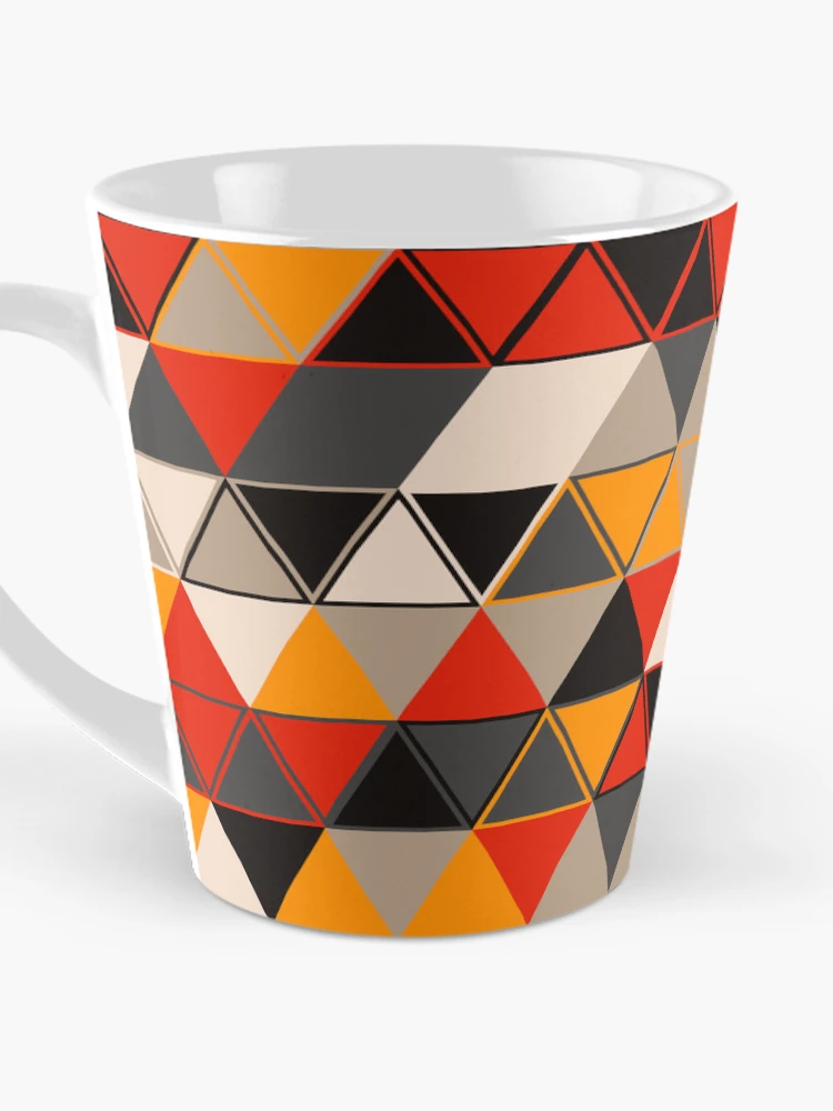 Thumbnail 3 of 4, Coffee Mug, Triangles 15 designed and sold by genpythonart.