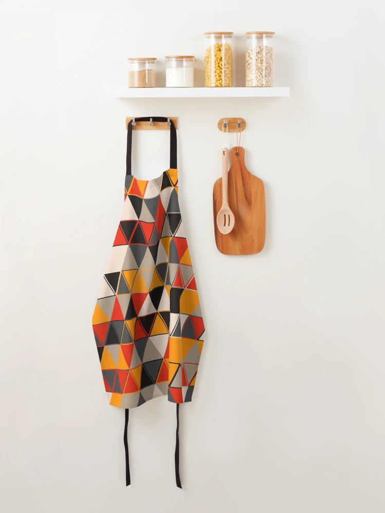 Thumbnail 4 of 6, Apron, Triangles 15 designed and sold by genpythonart.