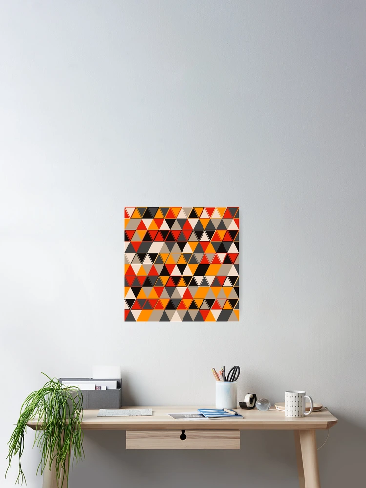 Thumbnail 2 of 3, Poster, Triangles 15 designed and sold by genpythonart.
