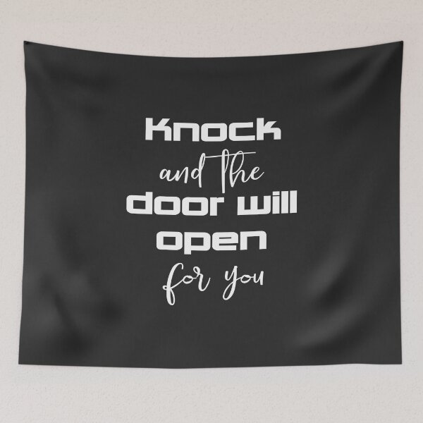 Item preview, Christian Design - Knock and the Door will Open for You designed and sold by simplydesignart.