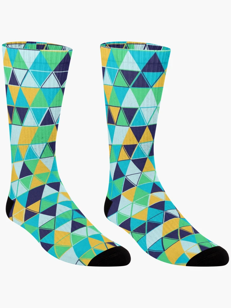 Thumbnail 3 of 5, Socks, Triangles 16 designed and sold by genpythonart.