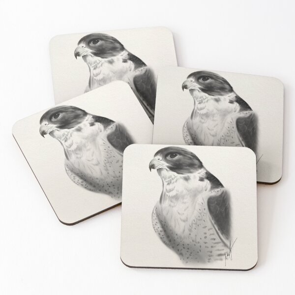 Item preview, Pencil art of a peregrine falcon  designed and sold by MAF_Merch.