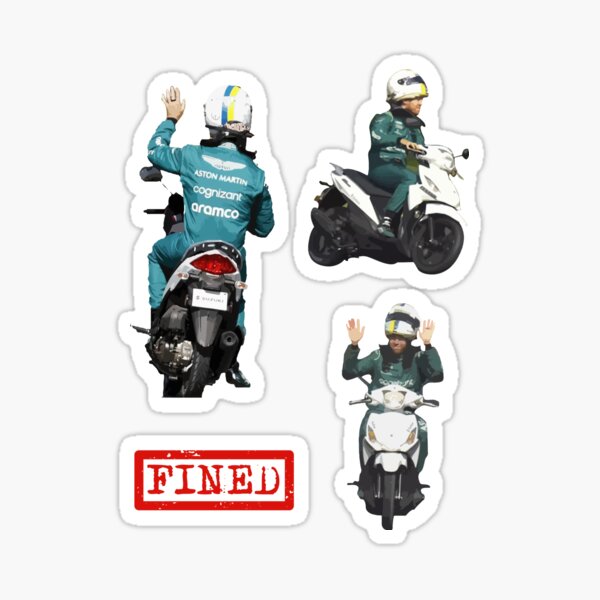 Seb Vettel Scooter-Paket Sticker