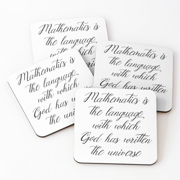 Item preview, Mathematics Is The Language With Which God Has Written The Universe - Math Quotes designed and sold by PhiloJourney.