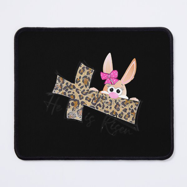 Item preview, Easter For Christian He's Risen Leopard Bunny Faith Cross . designed and sold by ezechudnbowy.