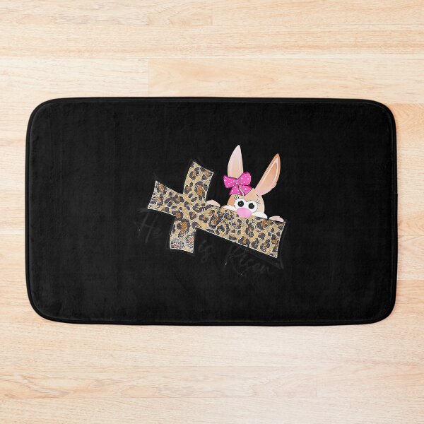Item preview, Easter For Christian He's Risen Leopard Bunny Faith Cross . designed and sold by ezechudnbowy.