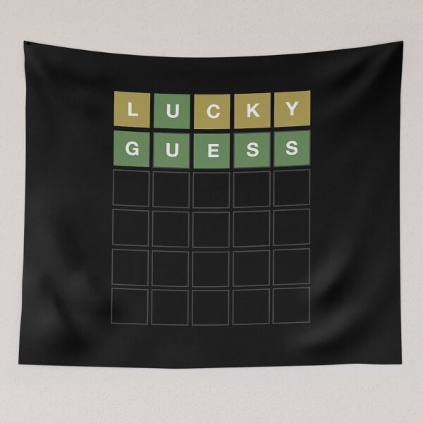 Item preview, Wordle Lucky Guess - Funny Wordl Grid Word Game Design Classic designed and sold by ChristopherNic2.