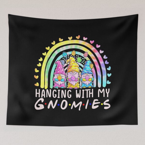 Item preview, Easter Hanging With Gnomies Tie Dye Rainbow Gnome Easter Day . designed and sold by ezechudnbowy.