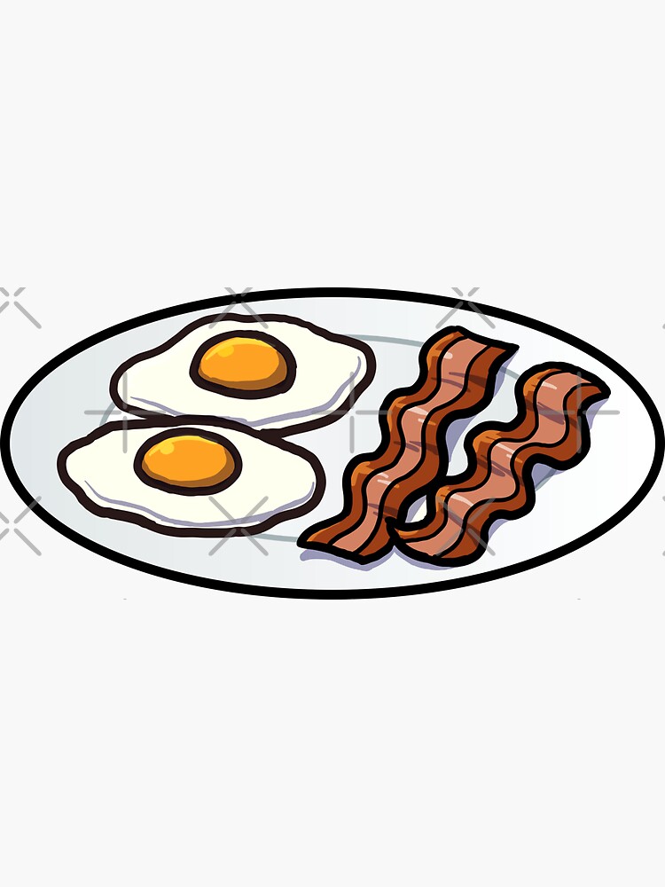 eggs and bacon clipart