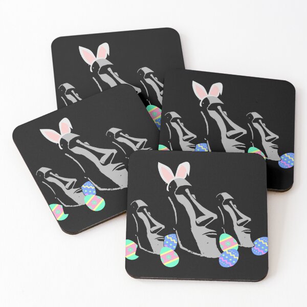 Item preview, Easter Island Heads Bunny Ears Funny for Teacher Gift . Sticker designed and sold by ezechudnbowy.