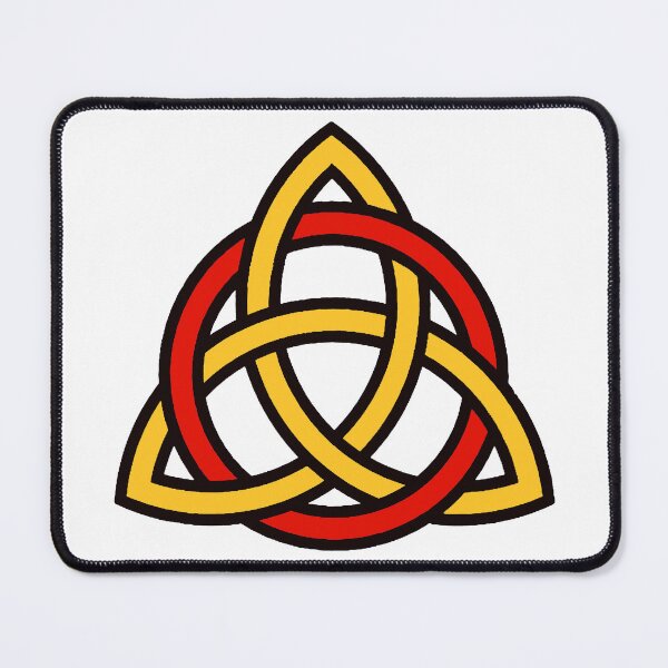 Item preview, Manx Red and Gold Triquetra designed and sold by QAF Warlock Patterns.