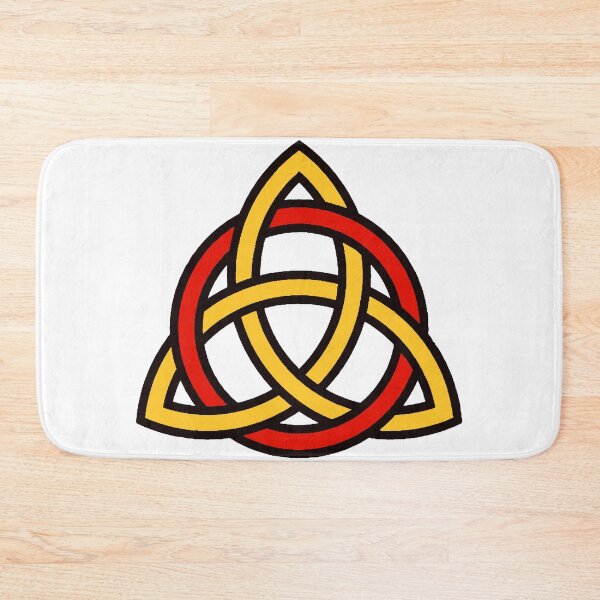 Item preview, Manx Red and Gold Triquetra designed and sold by QAF Warlock Patterns.