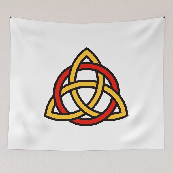Item preview, Manx Red and Gold Triquetra designed and sold by QAF Warlock Patterns.