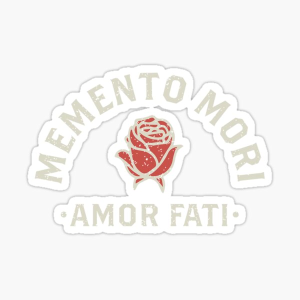 Item preview, Stoicism Quote Amor Fati Memento Mori Rose Graphic designed and sold by Azhalltorm.