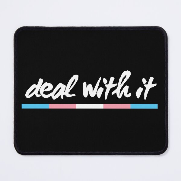 Item preview, Deal With It Trans. Transgender Pride designed and sold by Subtle Pride Shop.