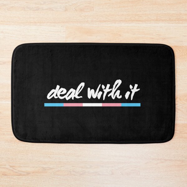 Item preview, Deal With It Trans. Transgender Pride designed and sold by Subtle Pride Shop.