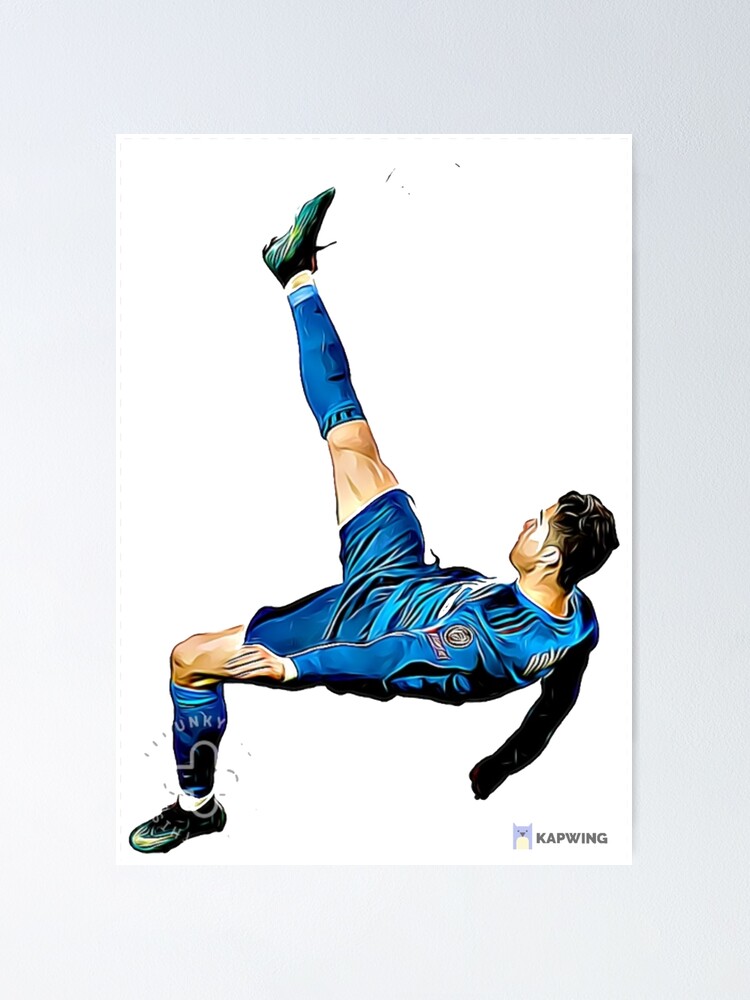 "Cristiano Ronaldo Bicycle Kick" Poster for Sale by Shone1 | Redbubble